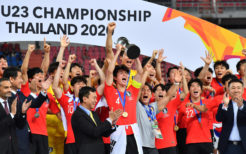 今年1月にタイで開催されたAFC U-23選手権で優勝して東京オリンピック出場を決めた23歳以下の韓国代表