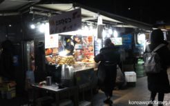 韓国ソウルの屋台