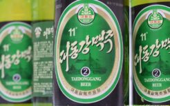 中国輸出版の大同江ビール黒2号瓶