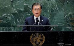 国連総会演説で朝鮮戦争の終戦宣言を訴える文在寅大統領