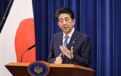 2020年8月28日、辞任を表明した安倍晋三前首相