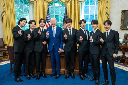 5月31日（日本時間6月1日）ホワイトハウスでバイデン大統領と会談したBTS