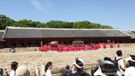 宗廟での例大祭の風景